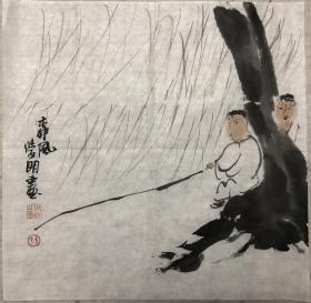 国画 山东画院李学明教授精品 柳风