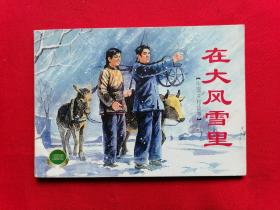 上海连环画·精品百种：中国乡村故事一《在大风雪里》2002年一版一印