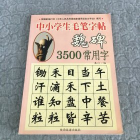 中小学生毛笔字帖 魏碑 3500常用字 书名页有墨渍