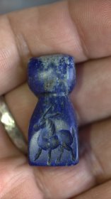 萨珊王朝青金石印章，吊坠，手工雕刻，多面手工雕刻，尺寸看图，形态特殊。