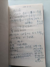 湖北日报记者张胜利 1998年千里行专辑 采访本