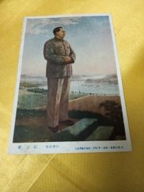 明信片：东方红、李宗津作，人民美术出版社1955年