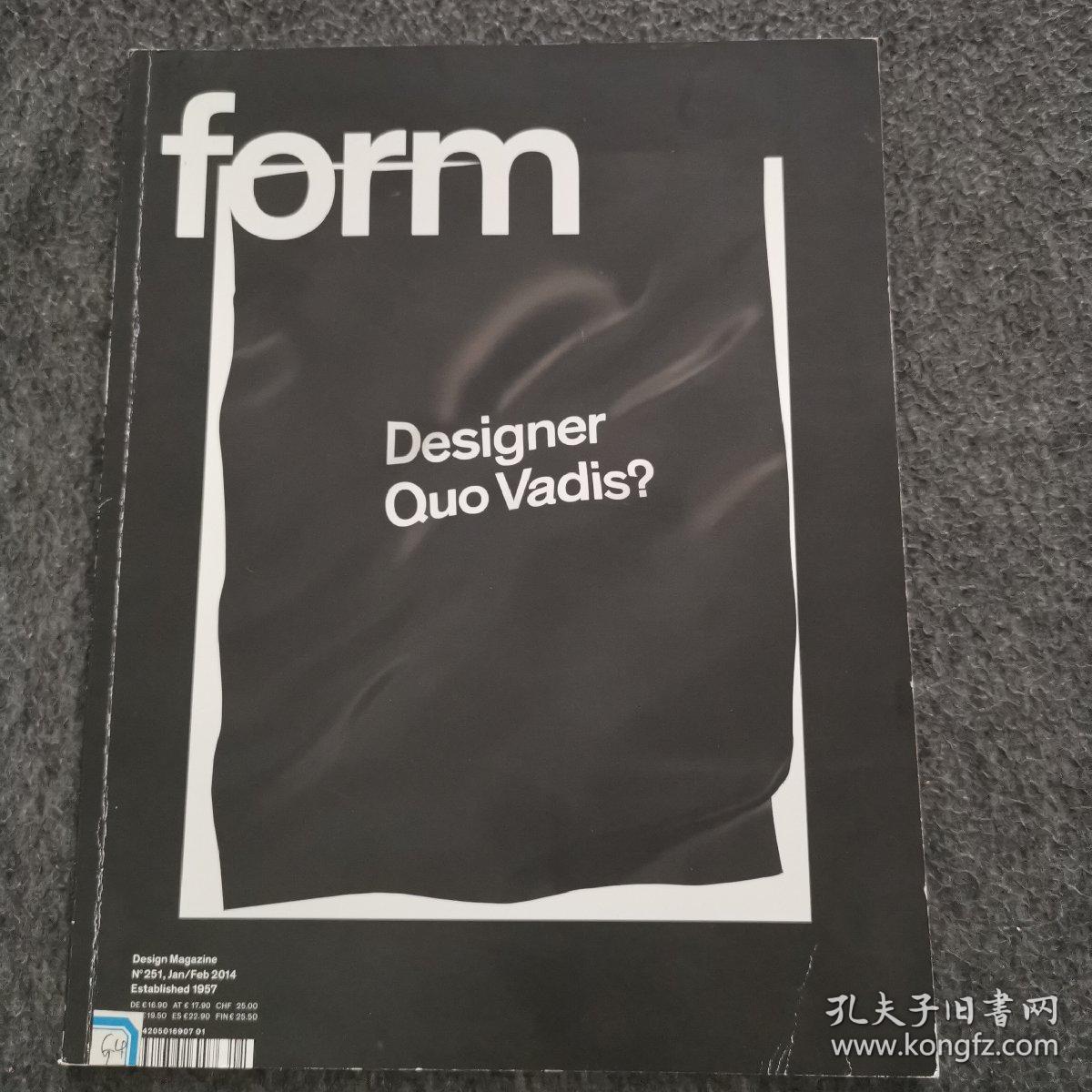Form, design magazine. 形式，设计杂志