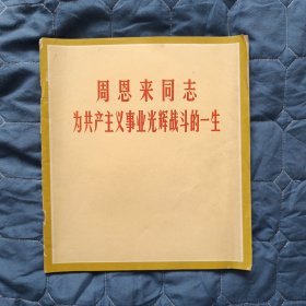 【名人传记】周恩来同志为共产主义事业光辉战斗的一生