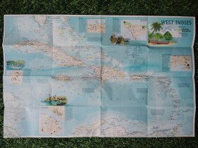 National Geographic国家地理杂志地图系列之2003年3月 West Indies 西印度群岛地图