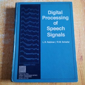 Digital Processing of Speech Signals L.R.Rabiner A.W.Schafer
