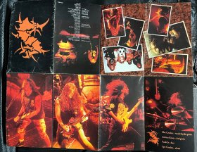 巴西著名死亡/激流金属乐队sepultura埋葬的1991年巴塞罗纳演唱会现场+采访原版录像带VHS，音质画质完好，带一张小海报，带子侧面有霉痕无碍播放