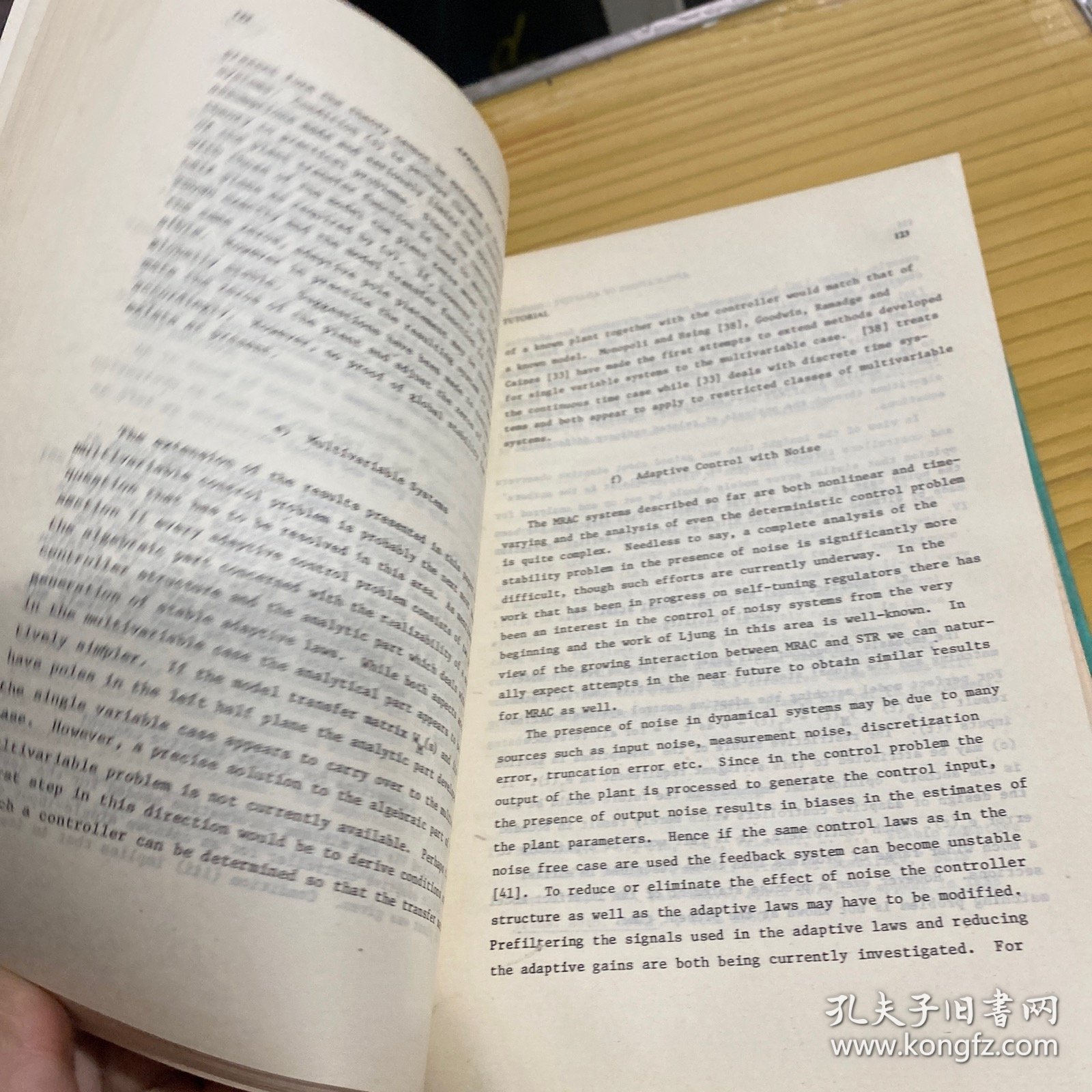 Applications of Adaptive Control 自适应控制的应用