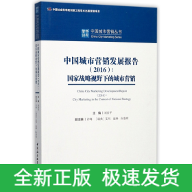 中国城市营销发展报告（2016）：国家战略视野下的城市营销