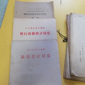 1959年财务会计制度，补充规定