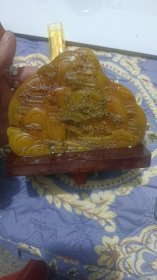 寿山石山水画摆件