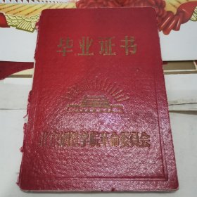 北京钢铁学院革命委员会毕业证书；奖状8张；工作证等5个，均为同一个人24-0411-08