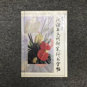 汉语反义词钢笔行书字帖