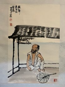 纸本人物立轴68*44