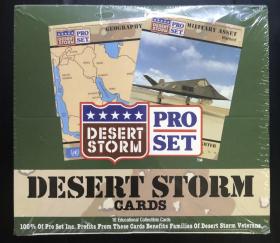 Desert Storm 历史卡盒 沙漠风暴 军事 海湾战争 盒卡 每包10张卡 一盒36包 全新未拆