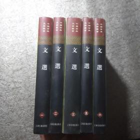 中国古典文学丛书 文选 1--6册·少第4册 《精装 大32开》五本合售··竖版