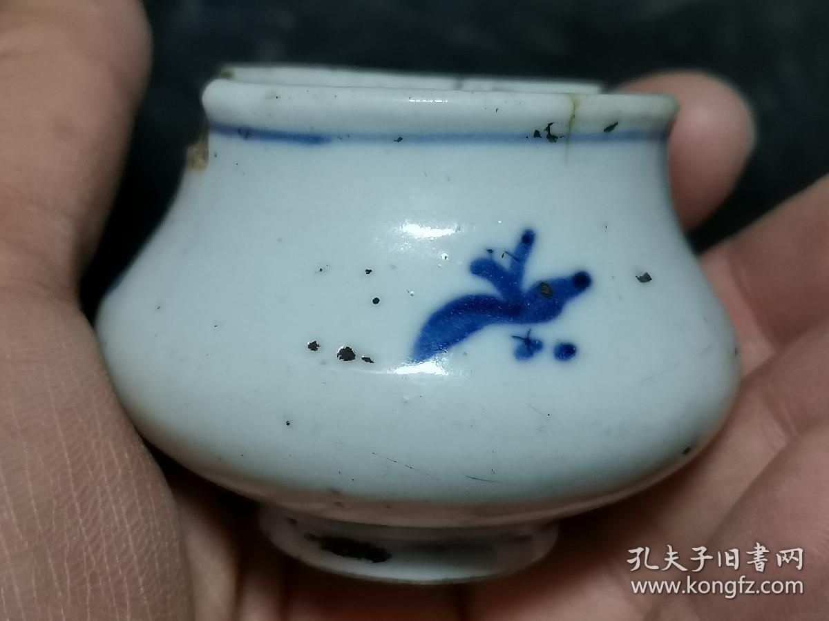 清早期青花琴炉