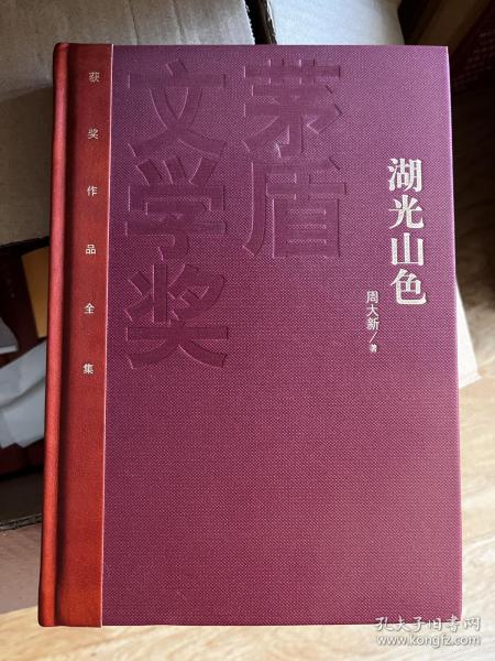 茅盾文学奖得主周大新10字题词签名钤印《湖光山色》，精装