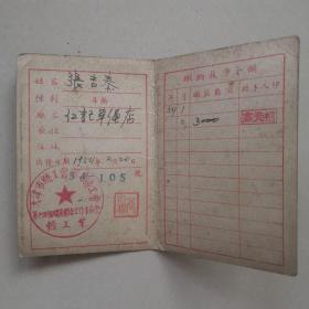 天津第七区轻工业十四组联工作委员会缴纳失业工人救济金收据  1954年