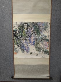 著名画家周智慧老师早年精品国画保真出售
