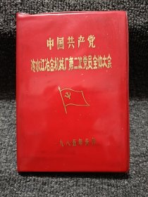 中国共产党冷水江冶金机械厂第二次党员全体大会 空白未写 无插图