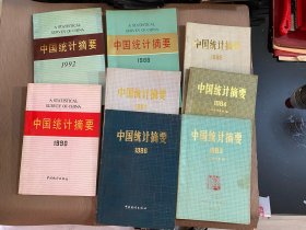 中国统计摘要（1983、1984、1985、1986、1987、1988、1990、1992）