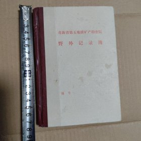 青海省第五地质矿产勘察院野外记录簿 空白未写
