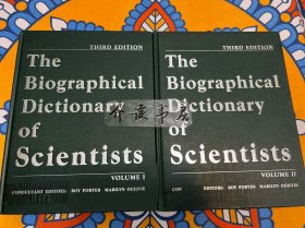 The Biographical Dictionary of Scientists: 2 Volume Set 《科学家传记辞典》2卷全 大量插图 附科学术语词汇词典表