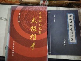 R85，心如止水，情似波涛点评本，牛家铺太极拳太极推手，二书合售如图所示！