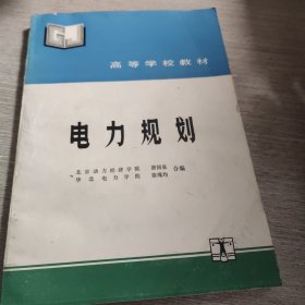 电力规划 水利电力出版社