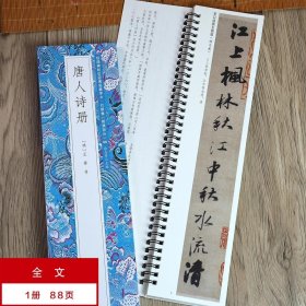 唐人诗册 王铎行书 经典碑帖近距离临摹字卡