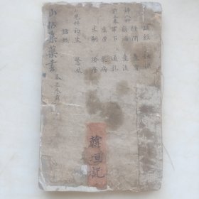 清代木刻版《仙拈集药书》厚册卷之三前