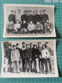 【绘画素材】二张70年代老照片：同事合影，青年人，中年人