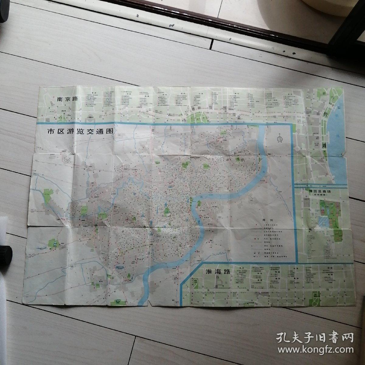 1982上海游览交通图