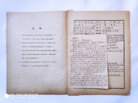 南京市无线电工业学校1956年入团志愿书1份