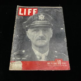 民国期刊：LIFE 美国生活杂志  1944年5月29日出版   大量二战照片和报道  八开本