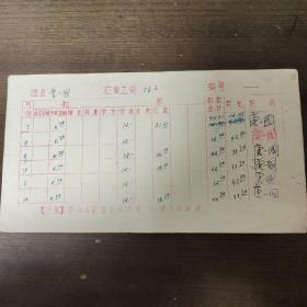 1972年人民出版社职工工资卡： 著名编辑 唐一国 
1月到12月份工资  其中唐一国签字十二处