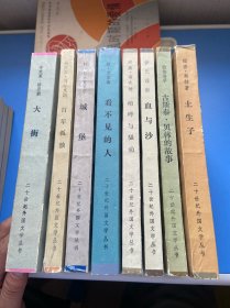 大街+百年孤独+城堡+看不见的人+喧哗与骚动+血与沙+古斯泰贝林的故事+土房子（土房子一版二印 其余一版一印 8本合售）