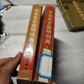 中国共产党史简明词典上下册全