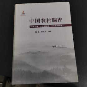 中国农村调查（总第20卷口述类第2卷农村变迁第2卷）