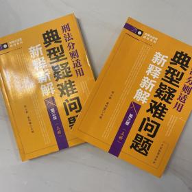 刑事法适用指导系列：典型疑难问题新释新解（上册 刑法分则适用 第三版）