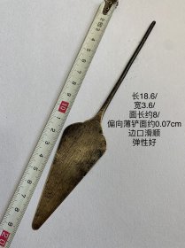 18.6cm薄铲面0.7毫米老铜浆糊刀裁缝制衣婚纱古装文房刮浆刀古法旗袍刀