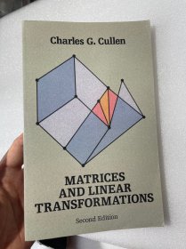 现货  英文版 Matrices and Linear Transformations