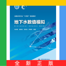 地下水?dāng)?shù)值模擬（“十四五”時期水利類專業(yè)重點建設(shè)教材）