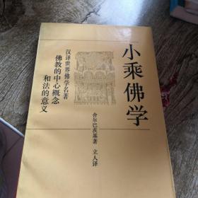 大乘佛学  小乘佛学两册合售