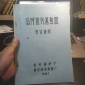 65m³蒸汽储热器设计说明