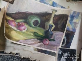 郭祺（油画3张，水粉画15张，共18张），郭 祺，男，中国美术家协会会员，中国雕塑学会会员，国家二级美术师，浙江省美术家协会会员。小的1平尺多，大的3平尺左右，有的托过，有的没托