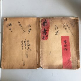老名医 陈树榕 手抄本 2册75个筒子页全