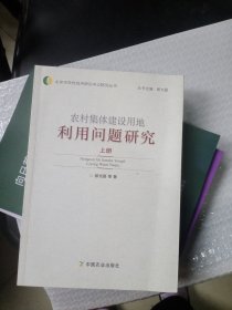 农村集体建设用地利用问题研究（上册）单本