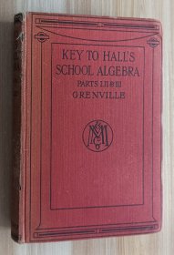 英文书 Key to Hall's school algebra,: Parts I. II. and III by L. W Grenville (Author)